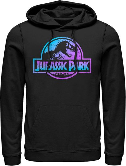 Fifth Sun Jurassic Park Colored Logo Mens Pullover Hoodie