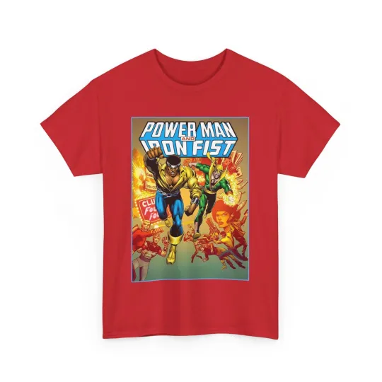 Power Man & Iron Fist T-Shirt - Luke Cage & Danny Rand - Marvel Comics 1970s