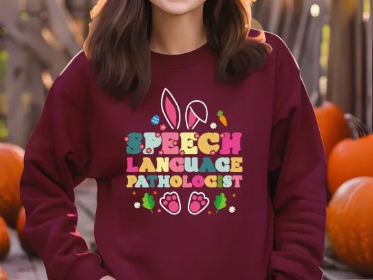 Discover Speech Language Pathologist Hoodie Sweatshirt SLP Therapist Soft Comfy Gift