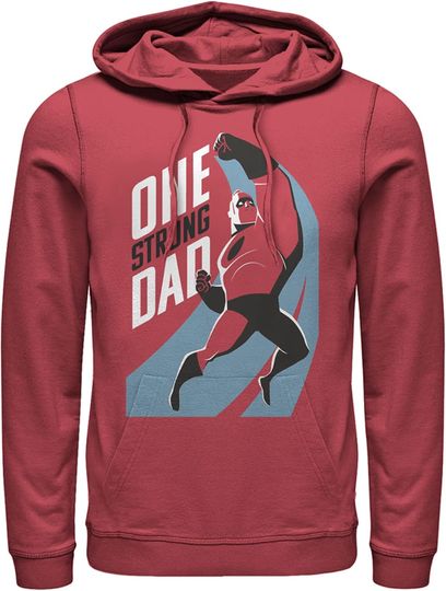 Fifth Sun Men's The Incredibles 2 One Strong Dad Mr. Incredible Pull Over Hoodie