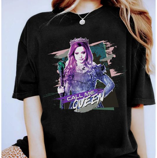 Discover Disney Descendants 3 Audrey Call Me Queen T-Shirt, Descendants Movie Shirt, Disneyland Trip Family Matching Outfits, Magic Kingdom Shirt