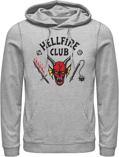 Fifth Sun Men's Stranger Things Welcome to the Hellfire Club Pull Over Hoodie
