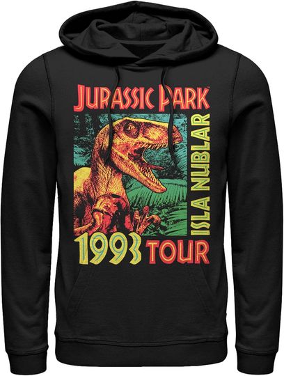 Fifth Sun Jurassic Park Isla Nublar Tour Mens Pullover Hoodie
