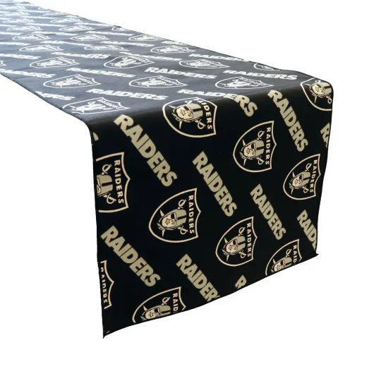 Discover Las Vegas Raiders Football Table Runner for Sports & Party Decor