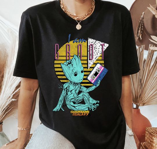 Discover Marvel Guardians Of The Galaxy Vol 3 Baby Groot Retro 90s T-shirt, Marvel Family Party Gift 2025, For Marvel Fan, Marvel Comics 2025 Shirt