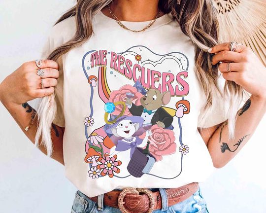 Discover Disney The Rescuers Down Under Bianca and Bernard Shirt, Rescue Aid Society Couple Shirt, Walt Disney World Trip Family Matching Shirt