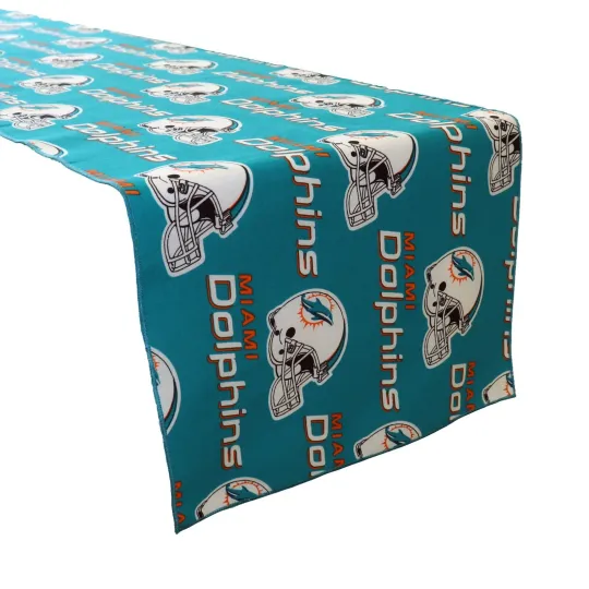 Discover Miami Dolphins Football Table Runner for Sports & Party Decor
