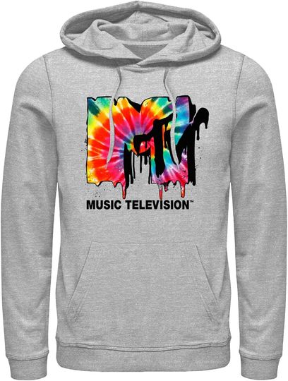 Discover Fifth Sun Men's MTV Tie Dye Drippy Logo Pull Over Hoodie