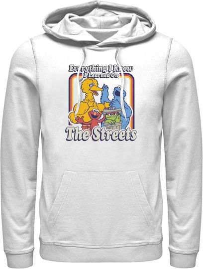 Men's Sesame Street Everything I Know I Learned on the Streets Pull Over Hoodie
