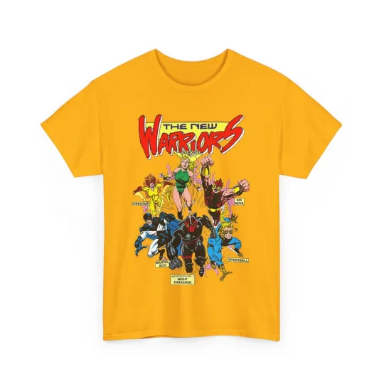 New Warriors T-Shirt - Marvel Comics Art - Mark Bagley - Firestar, Speedball