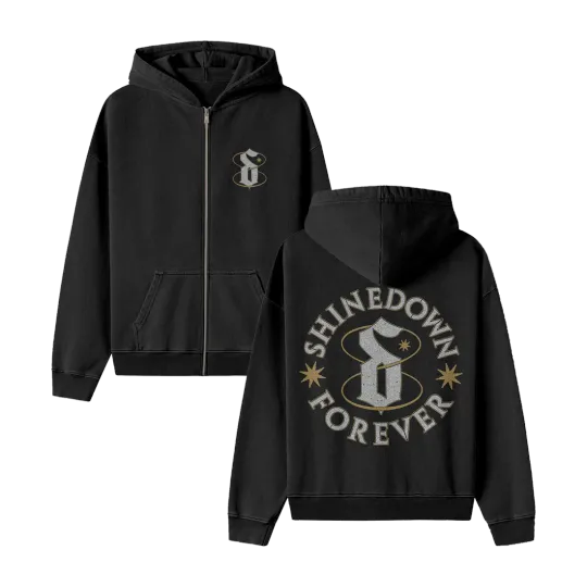 Shine Down Forever Double Sided Zip Hoodie