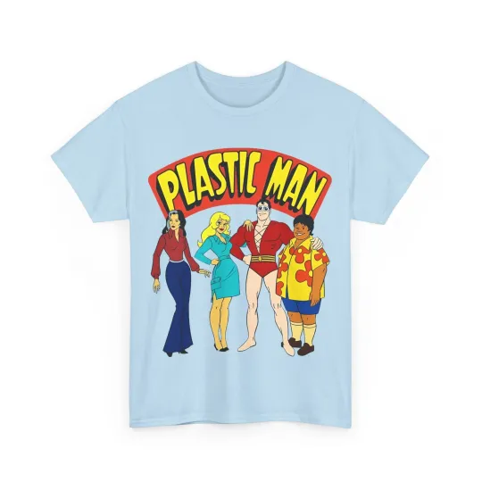 Discover Plastic Man T-Shirt - Penny, Hula-Hula - Ruby-Spears Saturday Morning Cartoon