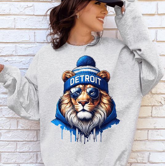 Discover Detroit Football Sweatshirt And Hoodie, Detroit Football Sports Gear, Comfort Colors Detroit Game Day Shirt, Detroit Football Varsity Shirt
