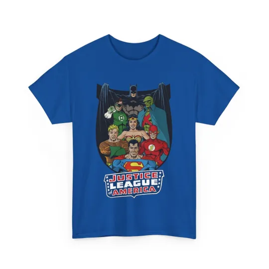 Justice League of America T-Shirt - George Perez Art - DC Comics - Superman