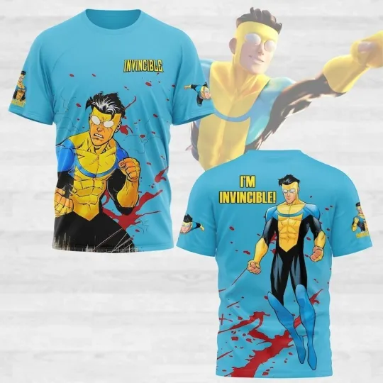 Discover Invincible Mark Superhero 3D T-Shirt