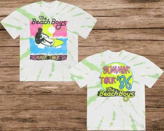 Discover VTG Summer Tour '86 Tie Dye 3D T-Shirt