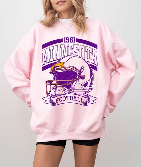 Minnesota Football Vintage Helmet Sweatshirt, Retro Minnesota Fan Sweatshirt