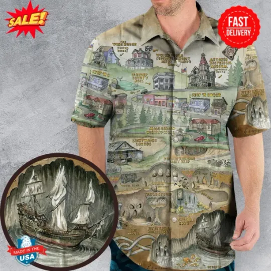 The Goonies Adventure Map Hawaiian Shirt