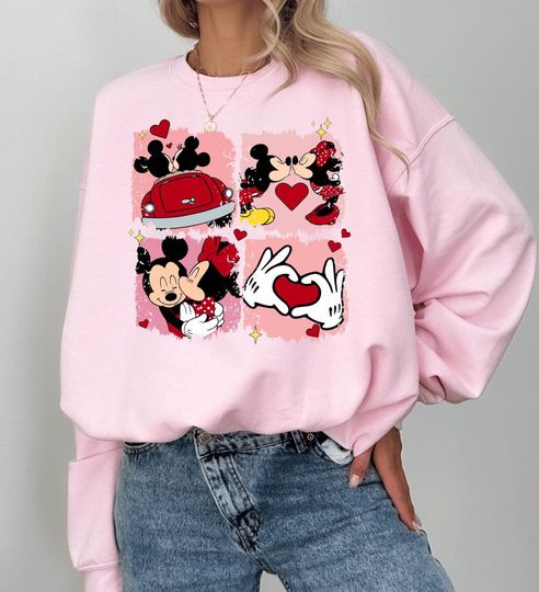 Disneyland Love Sweatshirt, Disneyland Valentines Sweater