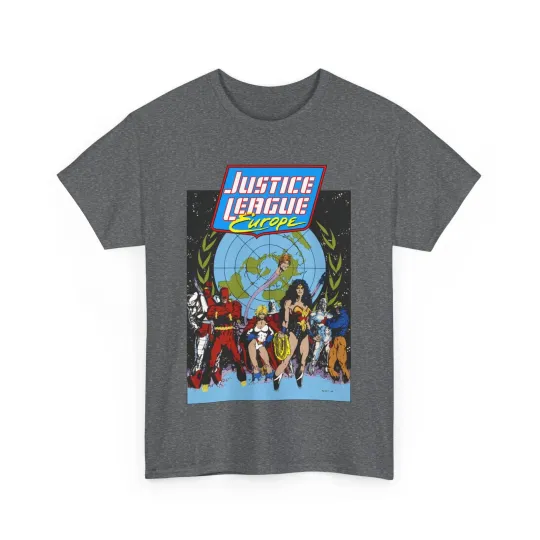 Justice League Europe T-Shirt - DC Comics - Bart Sears - Wonder Woman, Flash