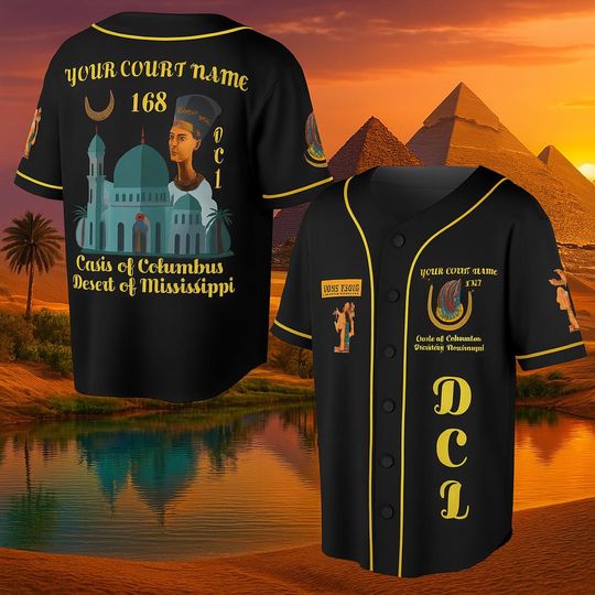 Discover Personalized Nobles Court of Columbus Baseball Jersey Unisex Tee