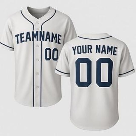 Discover Custom Baseball Jersey with Name and Number, Team Style Sports Uniform for Men and Women