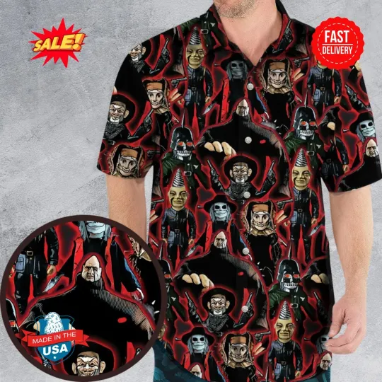 Discover Puppet Master Collage Hawaiian Shirt