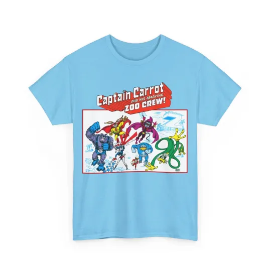 Captain Carrot & the Zoo Crew T-Shirt - DC Comics - Funny Animal Retro 1980s