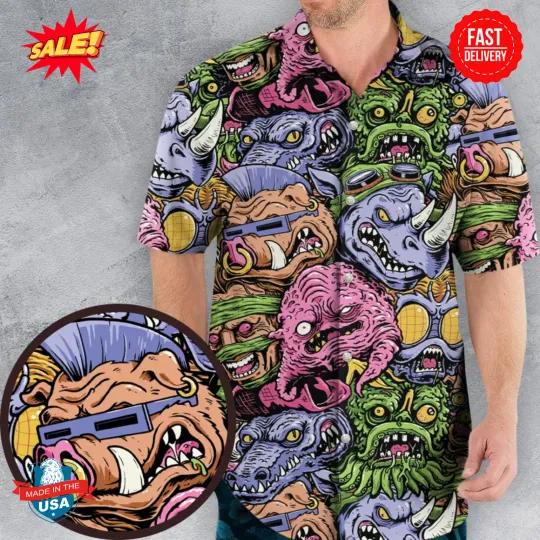 Nostalgic Villains Teenage Mutant Ninja Turtles Hawaiian Shirt