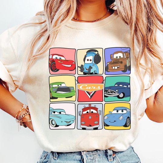 Discover Disney Pixars Cars Tow Mater T-Shirt, Disney Cars Full Characters Shirt, Lightning McQueen Tow Mater Shirt, Disneyland Trip Outfits