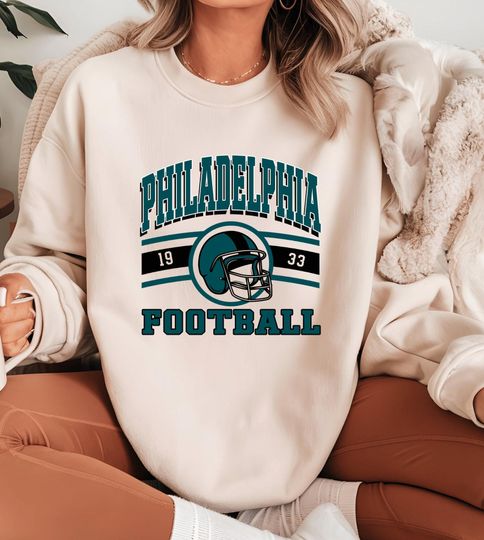 Discover Philadelphia Football Sweatshirt Comfort Colors Philadelphia Football Shirt Vintage Style Hoodie Philadelphia Football Shirt Sunday Football