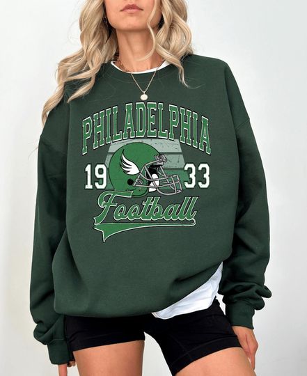 Discover Philadelphia Football Retro Styles Comfort Colors Shirt, Philadelphia Football Sweatshirt, Philadelphia Football Retro Crewneck Sweater