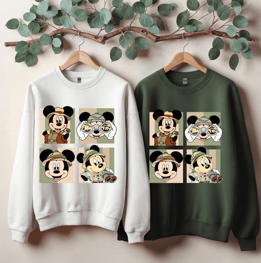 Discover Safari Mode Mickey Sweatshirt, Mickey Animal Kingdom Sweatshirt, Matching Disney Shirt,  Family Vacation Shirt, Mickey Animal Kingdom Hoodie