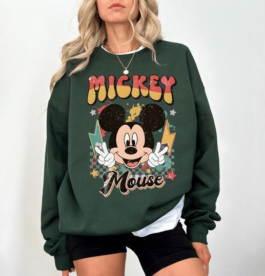 Discover Retro Mickey Sweatshirt, Mickey Lover Sweatshirt, Disney Mickey Vacation Shirt, Disneyland Mickey Shirt, Retro Mickey Mouse Shirt
