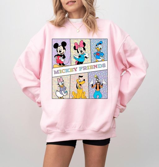Discover Disney All Characters Sweatshirt, Disney Mickey Friends Era Shirt, Toy Story and Frozen Sweatshirt, Disney Lion King and Friends Sweatshirt