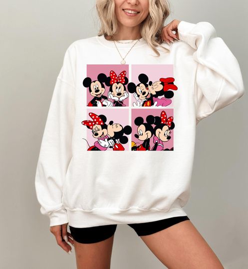 Discover Disney Mickey and Minnie Couple Sweatshirt, Mickey and Minnie Kids Sweatshirt, Disneyland Honeymoon Sweater, Disney 2025 Family Trip Shirts