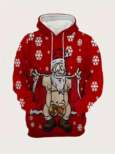 Discover Casual Santa Christmas Hoodie - 3D All Over Print