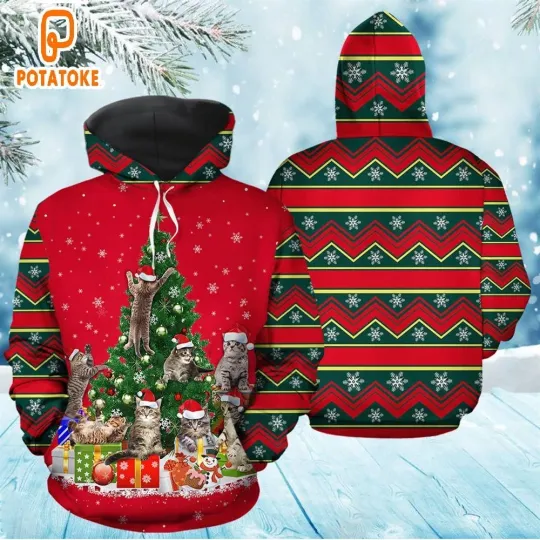 Discover Festive Santa 3D Hoodie – Unisex Holiday Pullover, Cozy Party Winter Casual