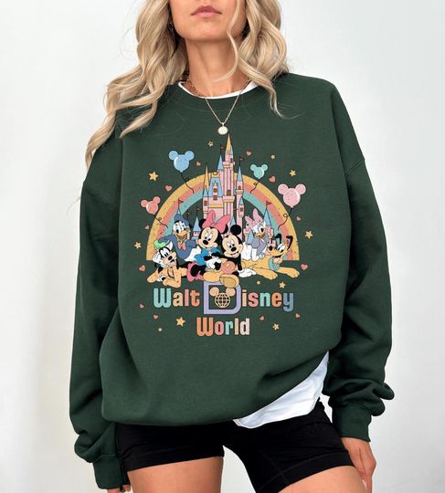 Discover Walt Disney World Sweatshirt, Retro Disneyworld Sweatshirt, Mickey And Friends Sweatshirt, Disney Family Trip Shirt, Magic Kingdom Sweater