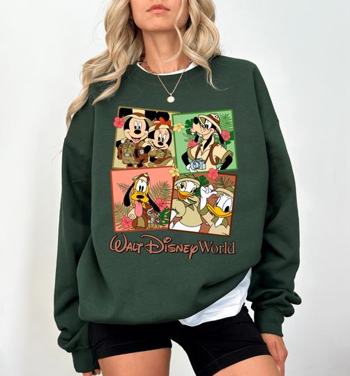 Discover Disney Animal Kingdom Sweatshirt, Matching Disney Sweatshirt, Safari Mode Disney Family Vacation Shirt, Mickey and Friends Animal Kingdom