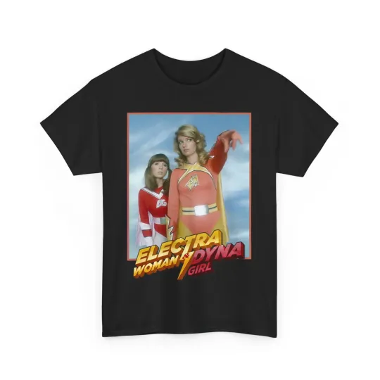 Discover Electra Woman & Dyna Girl T-Shirt - Krofft Supershow - Deidre Hall Judy Strangis