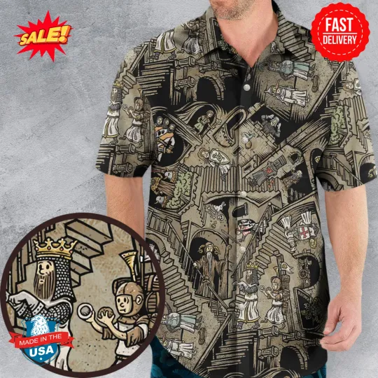Discover Monty Escher’s Relativity Hawaiian Shirt