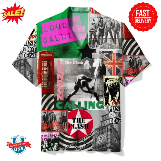 Discover The Clash Vintage Hawaiian Shirt