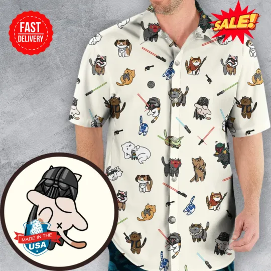 Discover Star Wars Characters As Cats Hawaiian Shirt