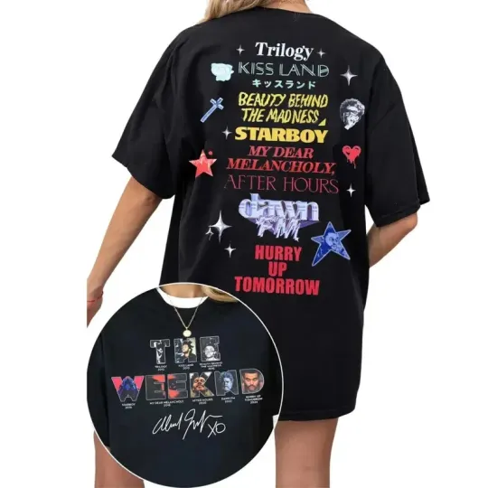 Discover Weeknds Album Hurry Up Tomorrow T-Shirt - Vintage Fan Merch