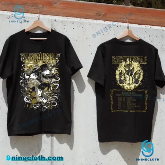 Babymetal Koni Koni World Tour 2025-2026 Double Sided T-Shirt Unisex