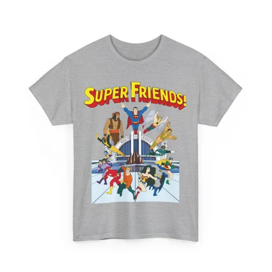 Super Friends T-Shirt - DC Hanna-Barbera - Superman, Wonder Woman, Black Vulcan
