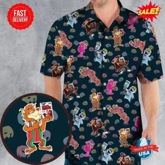 80s Cereal Monsters Hawaiian Shirt