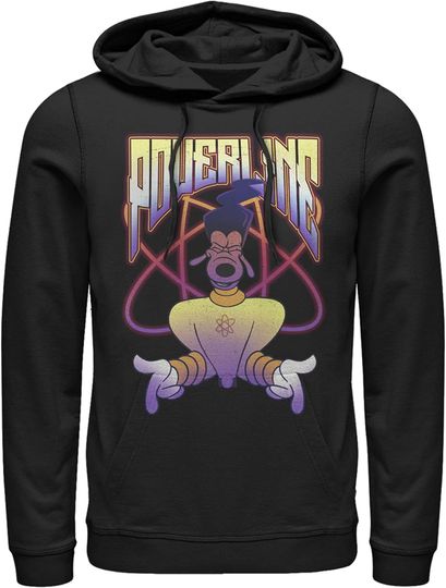 Discover Fifth Sun Men's A Goofy Movie Powerline Retro Pull Over Hoodie