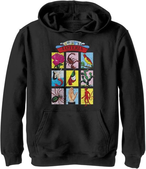 Discover Fifth Sun Kids' Loteria Card Box Up Youth Pullover Hoodie